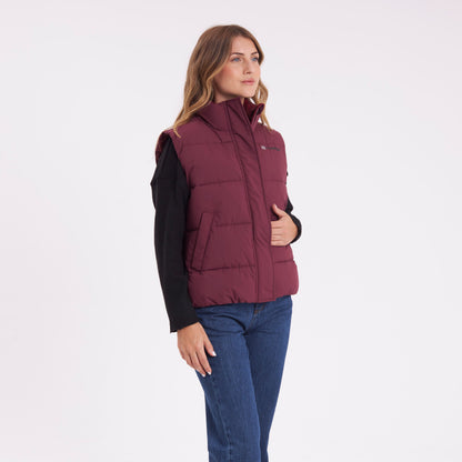 Chaleco Rusty Beautiful Puffer Vest Ld Burgundy