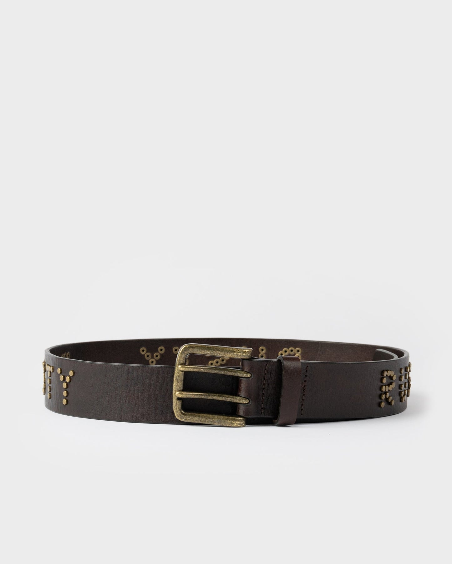 Cinturon Rusty Tease Leather Stud Belt Black