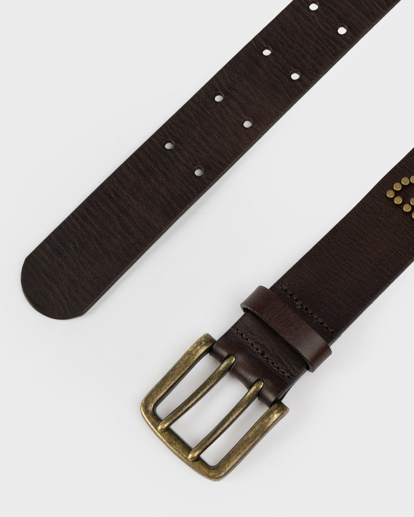Cinturon Rusty Tease Leather Stud Belt Black