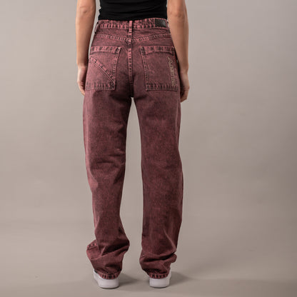 Jean Rusty Bethany Baggy Overdyed Jean Ld Rhubarb