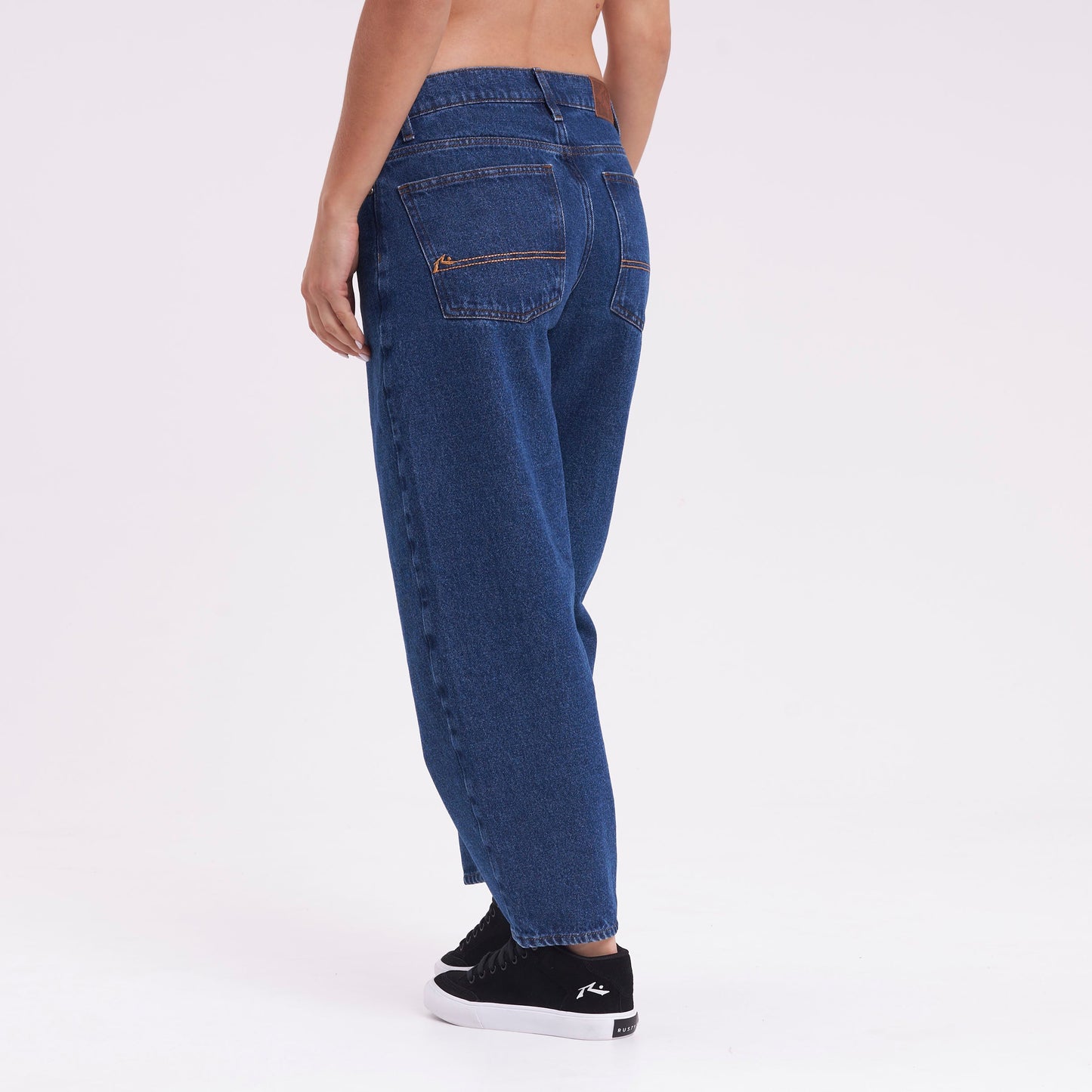 Jean Rusty Better Days Barrel Hi Rise Jean Ld Middy Blue