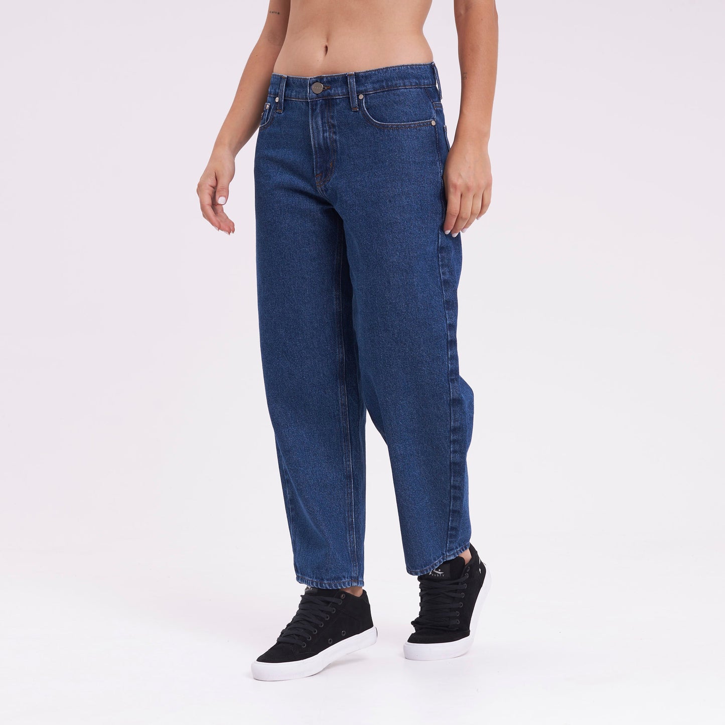 Jean Rusty Better Days Barrel Hi Rise Jean Ld Middy Blue