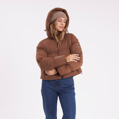 Campera Abrigo Rusty Better Now Puffer Coat Ld Mocca