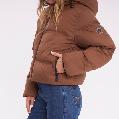 Campera Abrigo Rusty Better Now Puffer Coat Ld Mocca