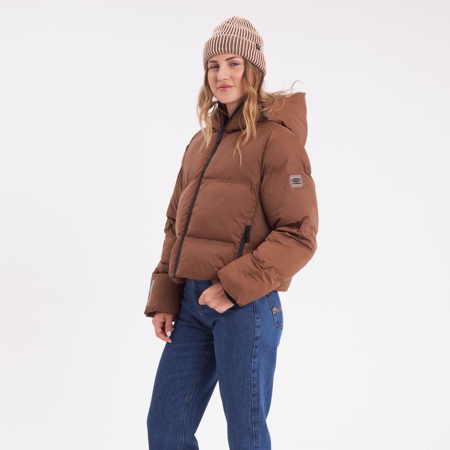 Campera Abrigo Rusty Better Now Puffer Coat Ld Mocca