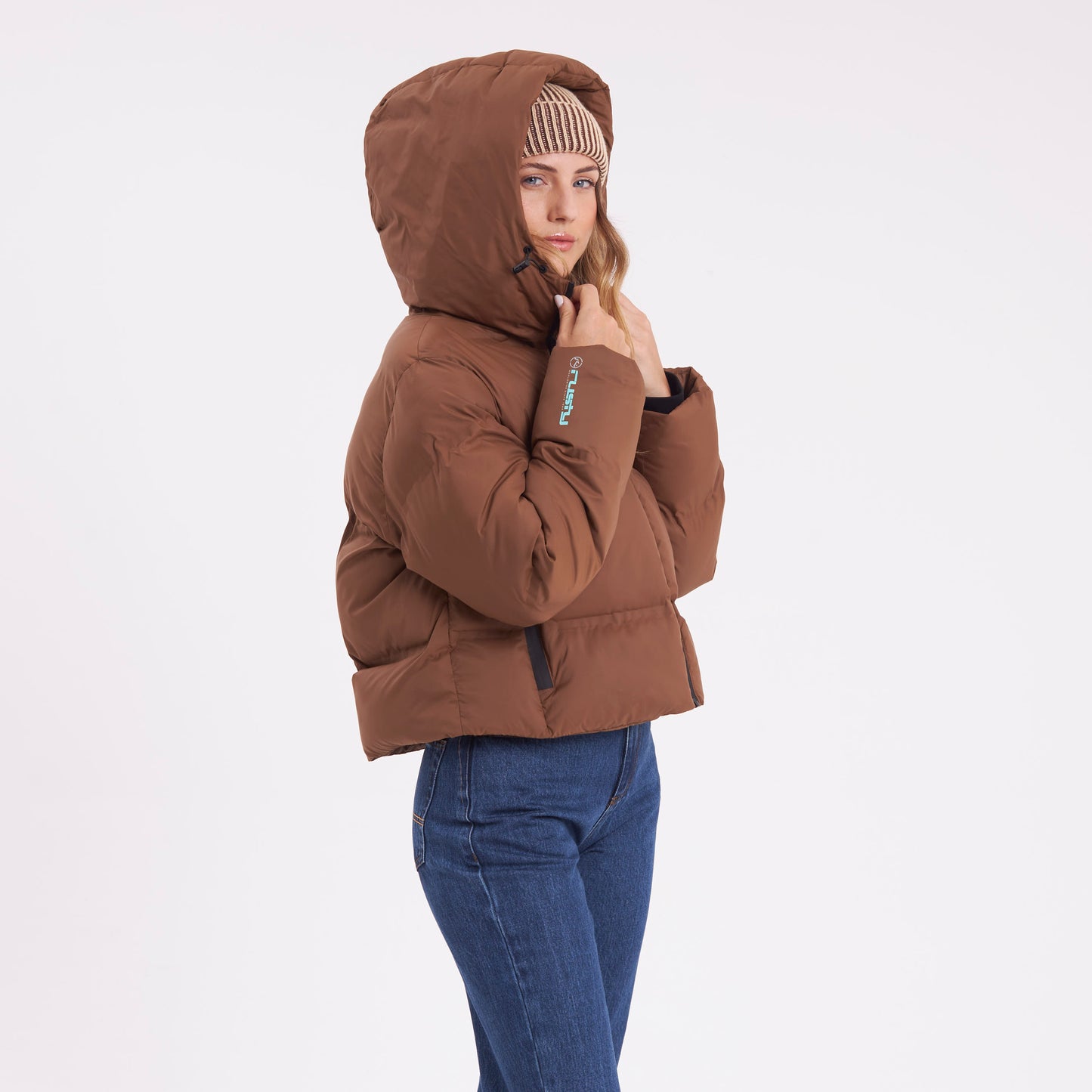 Campera Abrigo Rusty Better Now Puffer Coat Ld Mocca