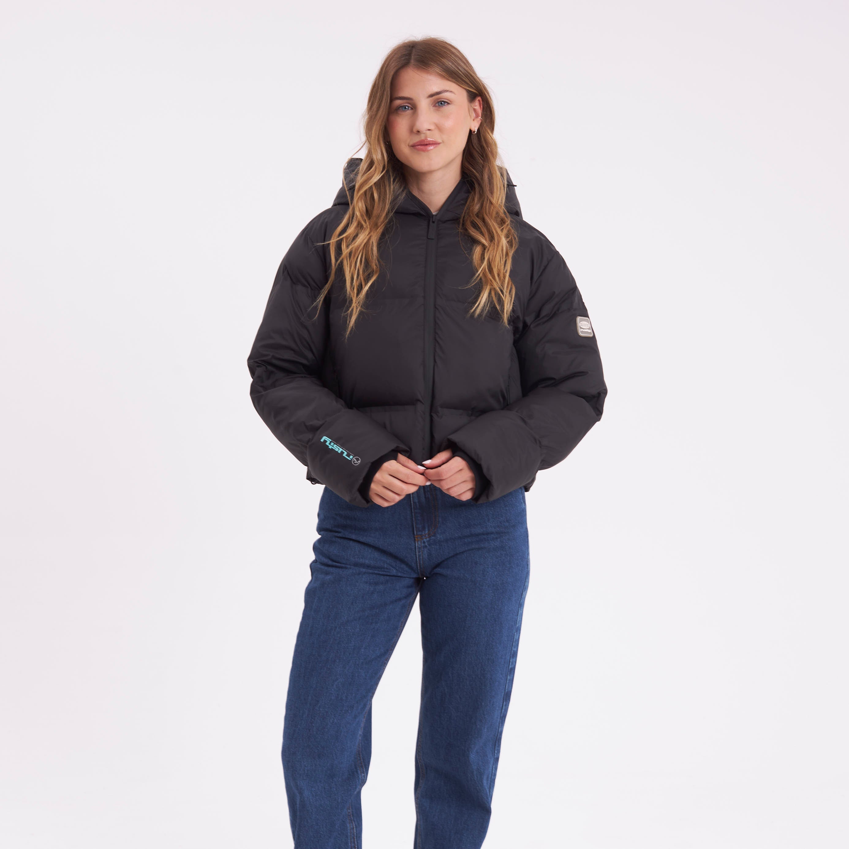 Campera Abrigo Rusty Better Now Puffer Coat Ld Black