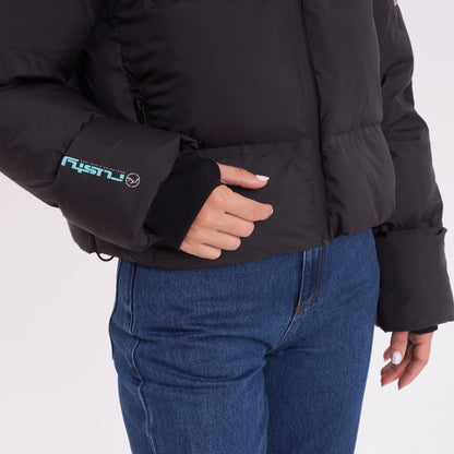 Campera Abrigo Rusty Better Now Puffer Coat Ld Black