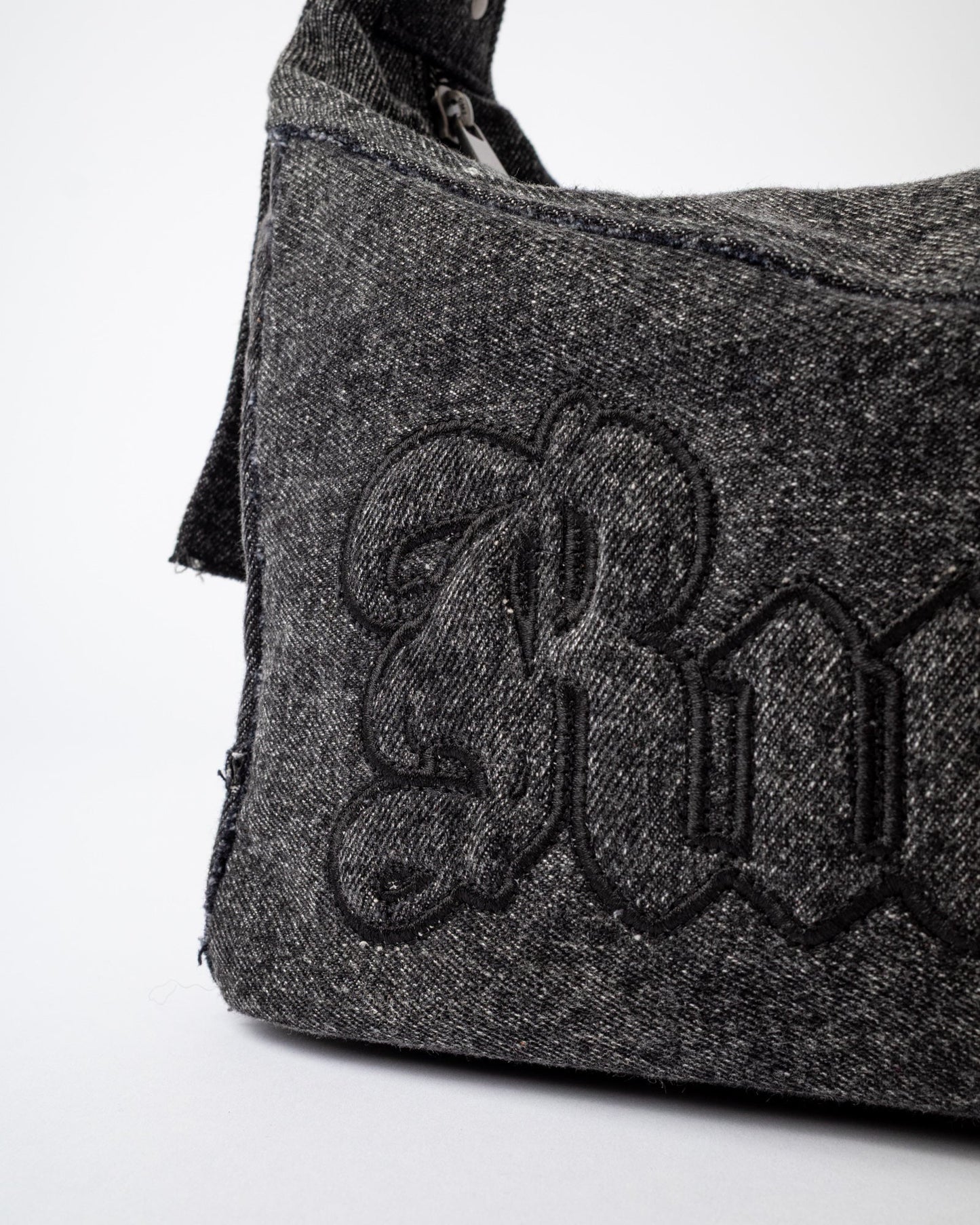 Cartera Rusty Roxanne Denim Shoulder Bag Washed Black