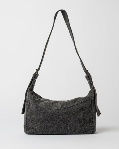 Cartera Rusty Roxanne Denim Shoulder Bag Washed Black