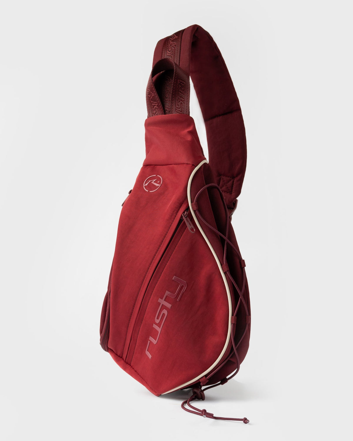 Mochila Rusty Free Run Nylon Sling Backpack Burgundy