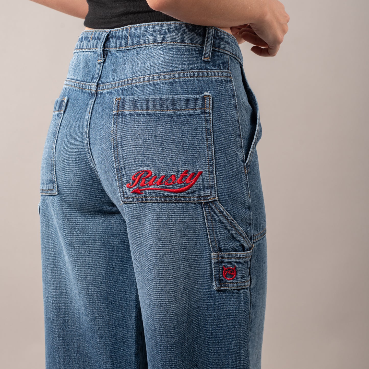 Jean Rusty Billie 2.0 Low Rise Carpenter Jean Ld Blue