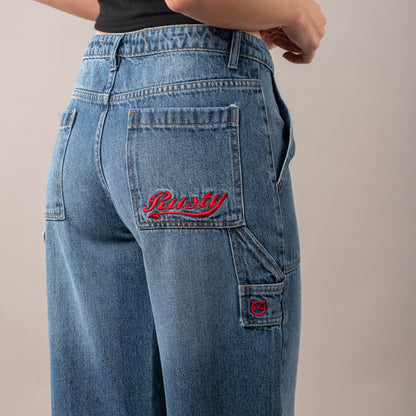 Jean Rusty Billie 2.0 Low Rise Carpenter Jean Ld Blue