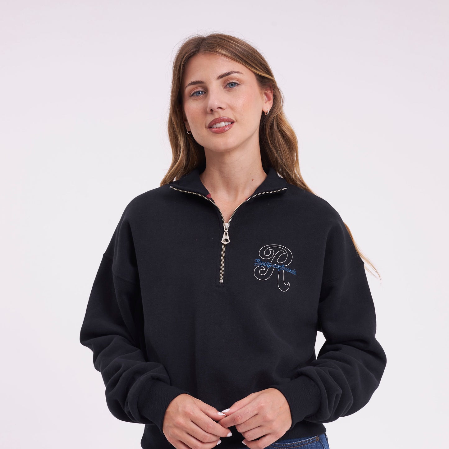 Buzo Rusty Bind Me Up Zip Crew Ld Black