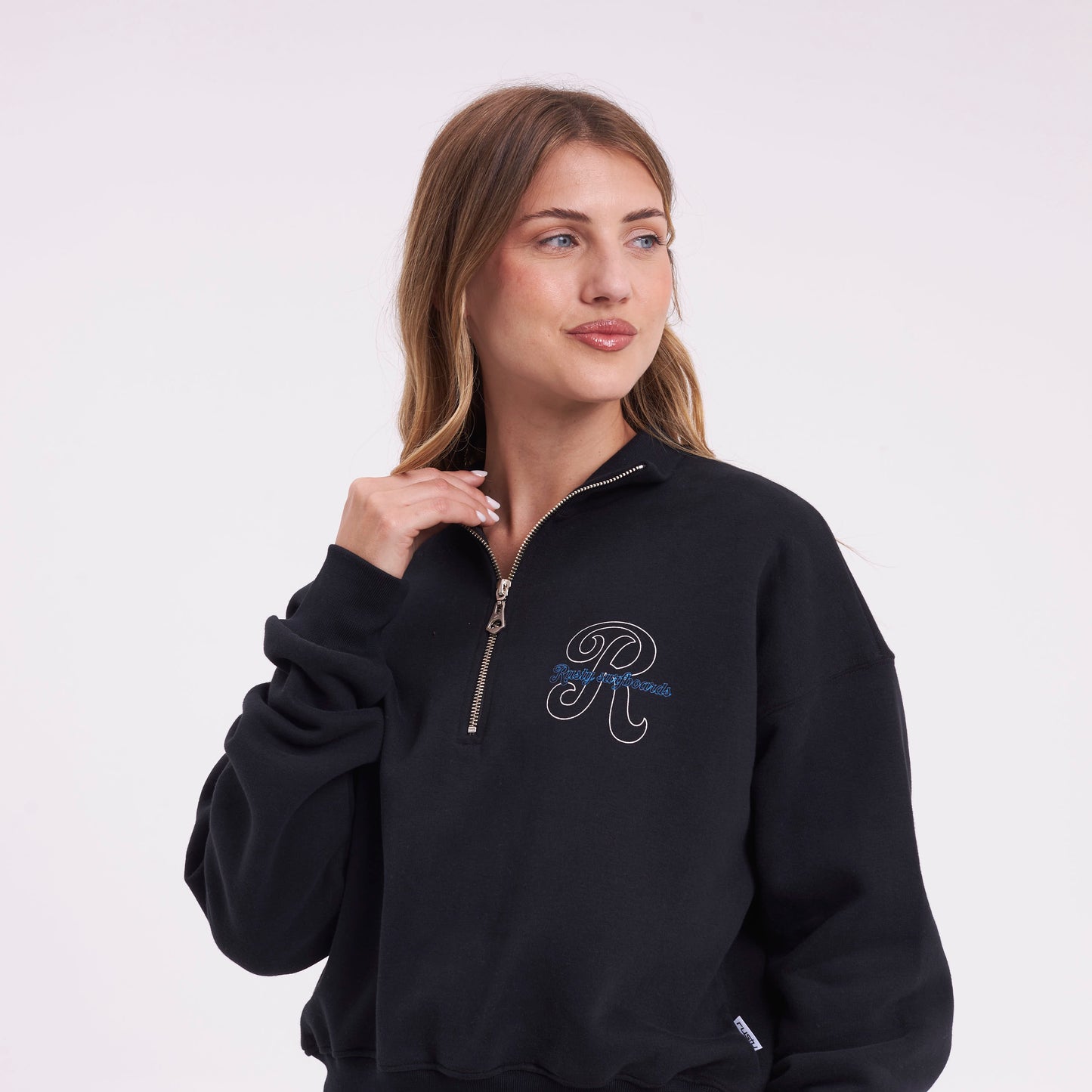 Buzo Rusty Bind Me Up Zip Crew Ld Black