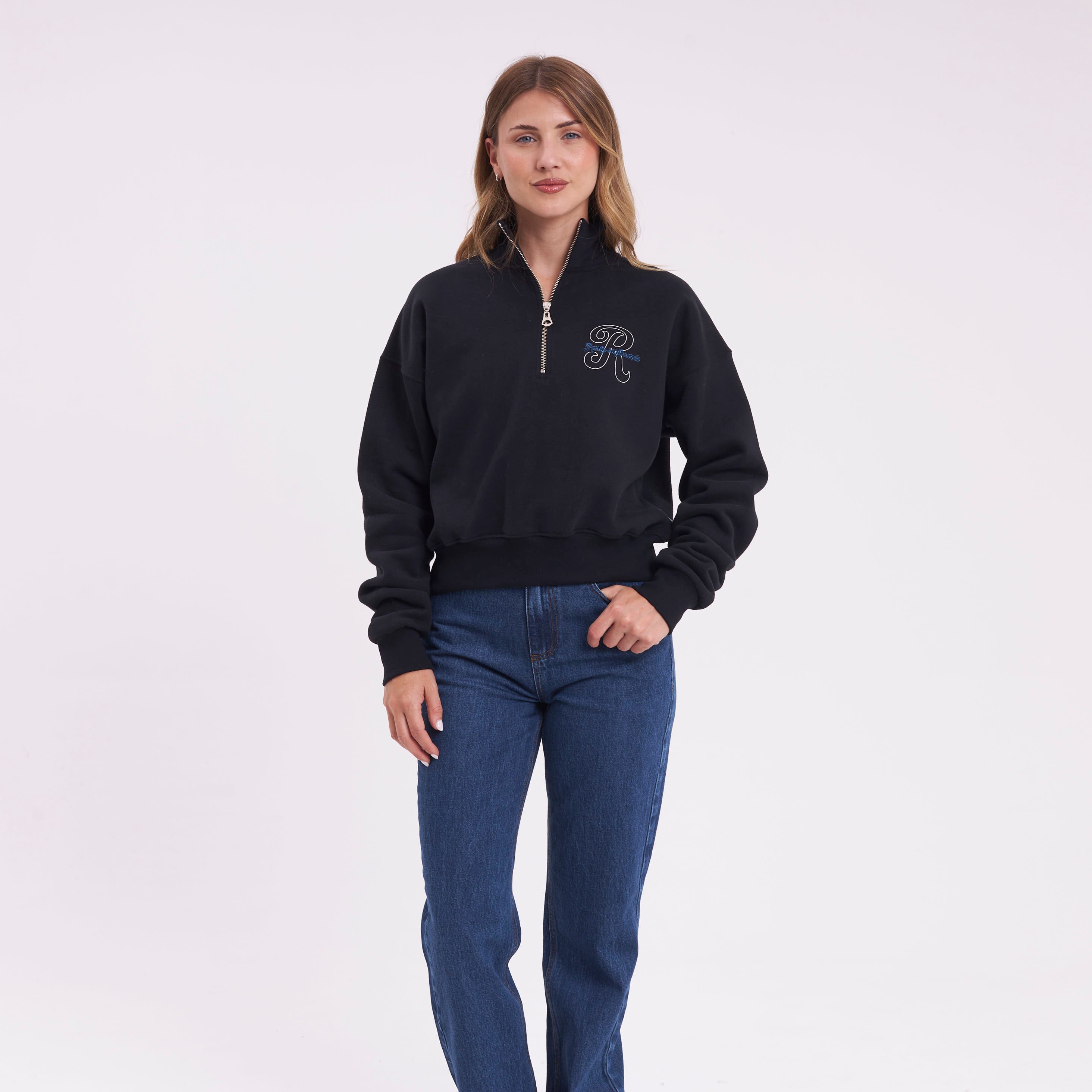 Buzo Rusty Bind Me Up Zip Crew Ld Black