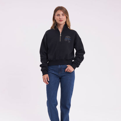 Buzo Rusty Bind Me Up Zip Crew Ld Black