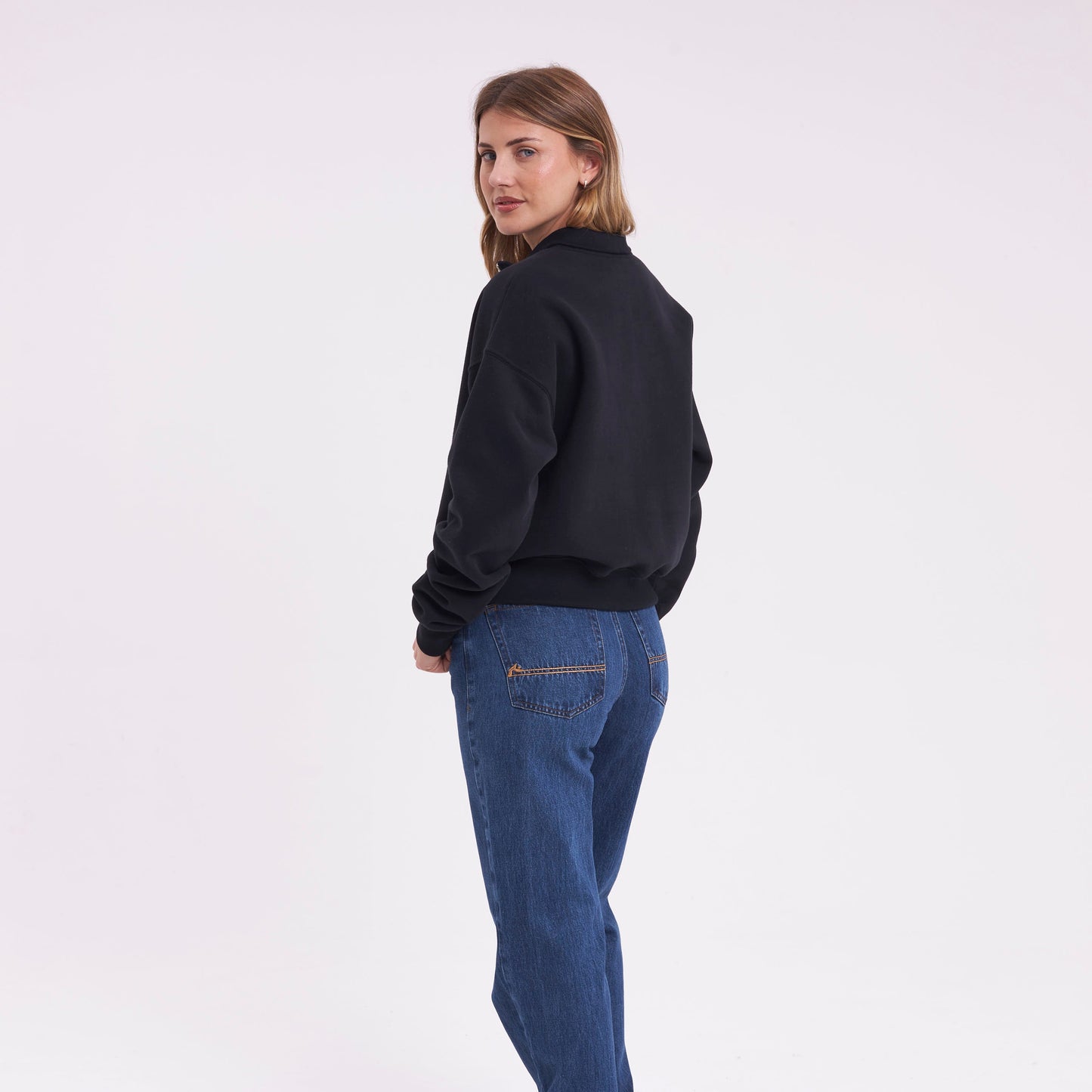 Buzo Rusty Bind Me Up Zip Crew Ld Black