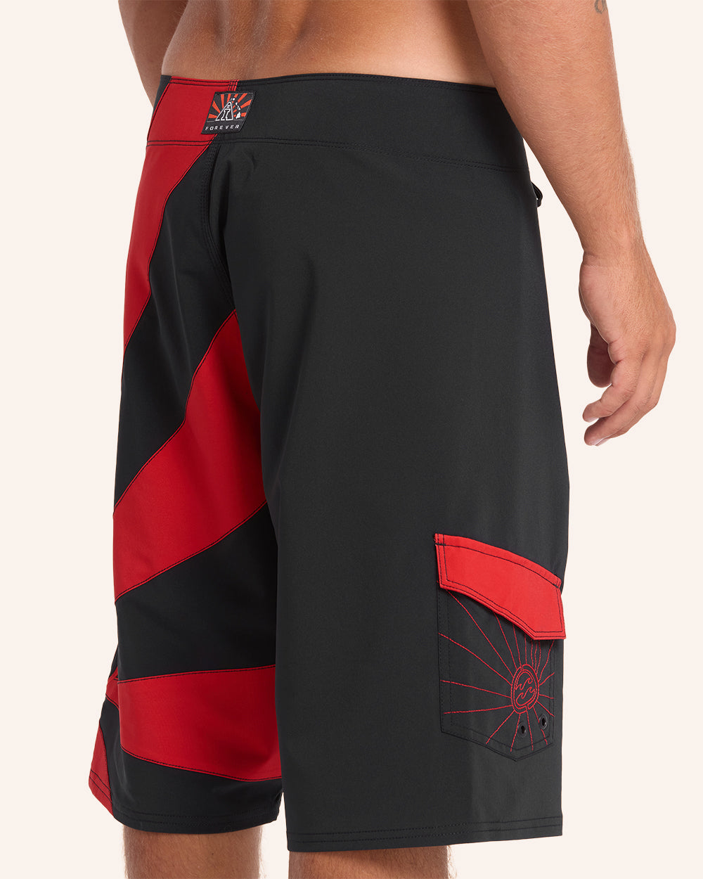 Boardshort Billabong A.I. Rising Sun Pro Rojo