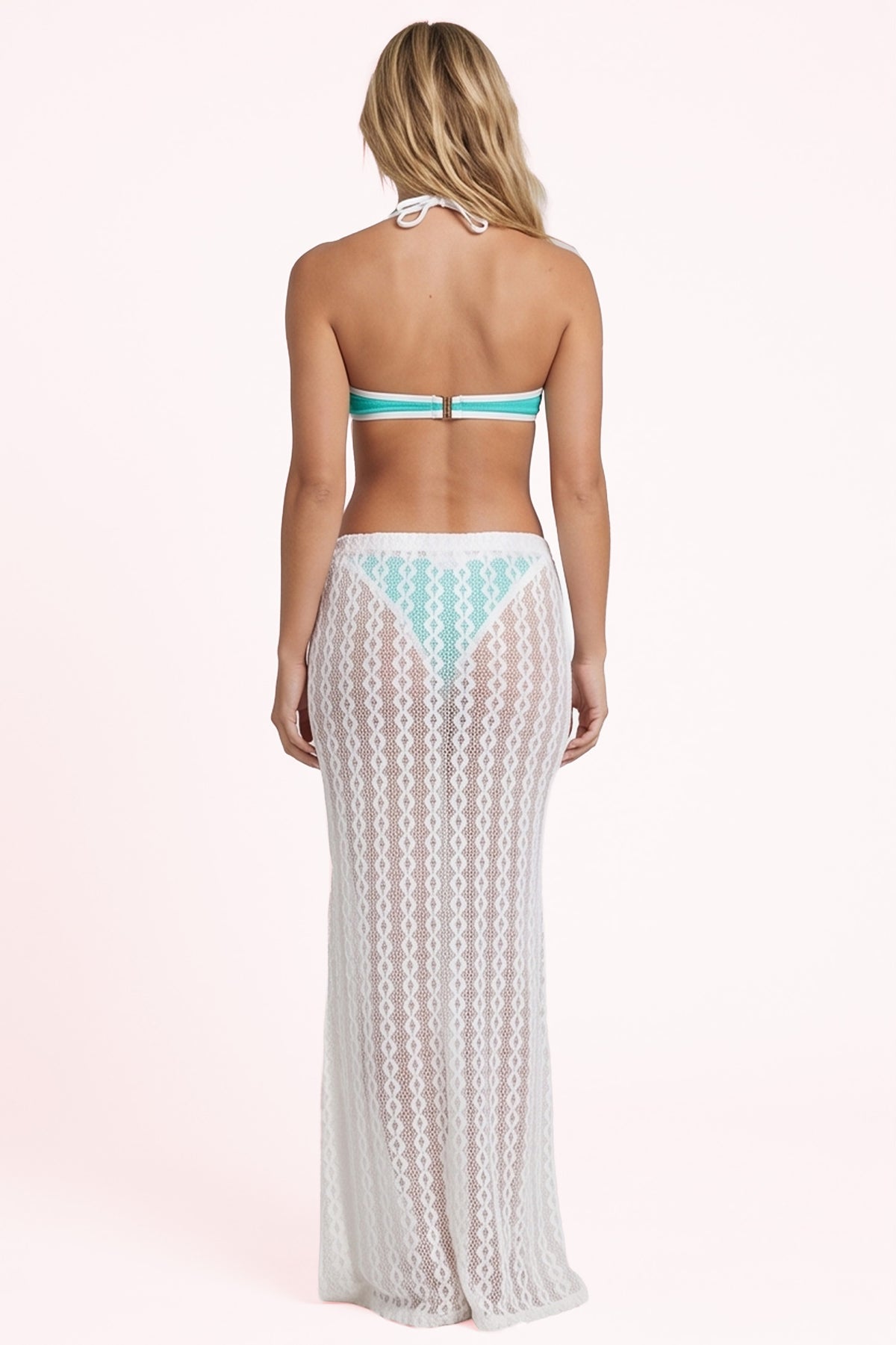 Pollera Billabong The Keys Knt Midi Skirt Blanco