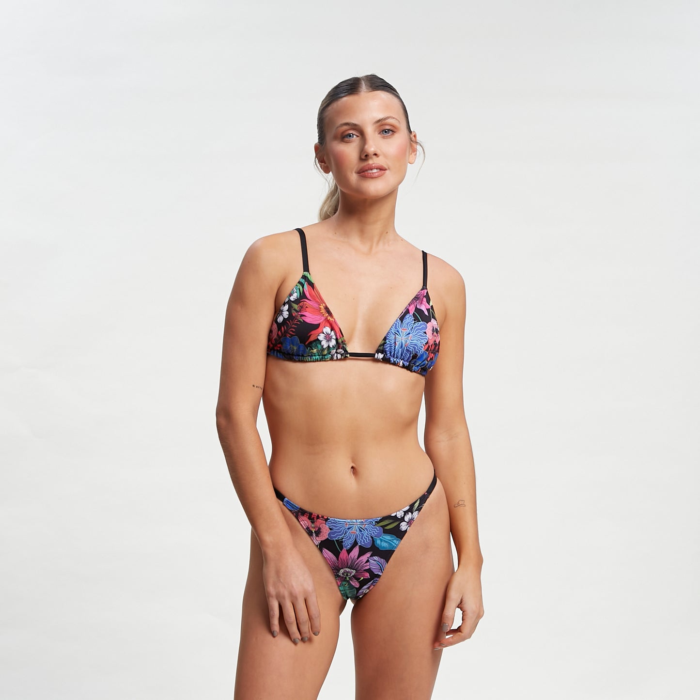 Bikini Alto Rusty Black Beach Palm Triang Bik Top Ld Black