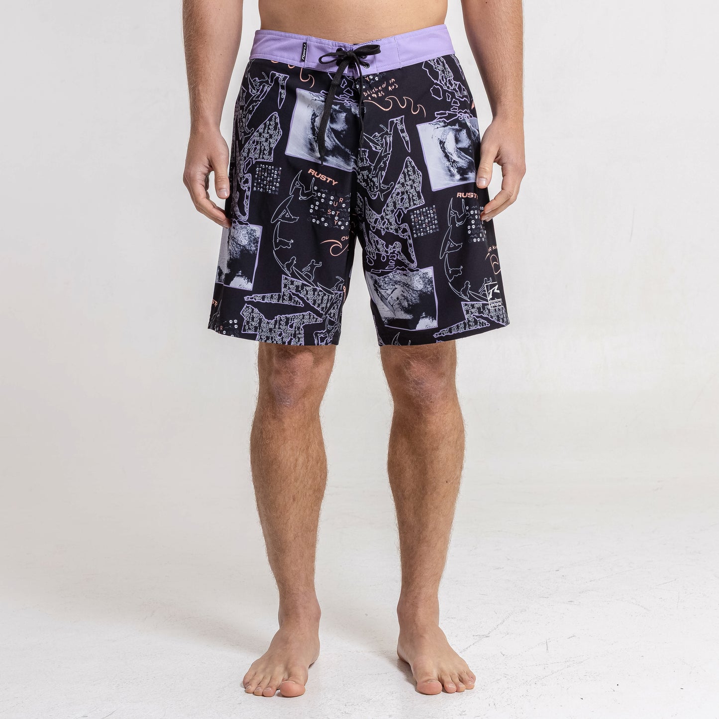 Short Rusty Surf Night Bs Fullprint