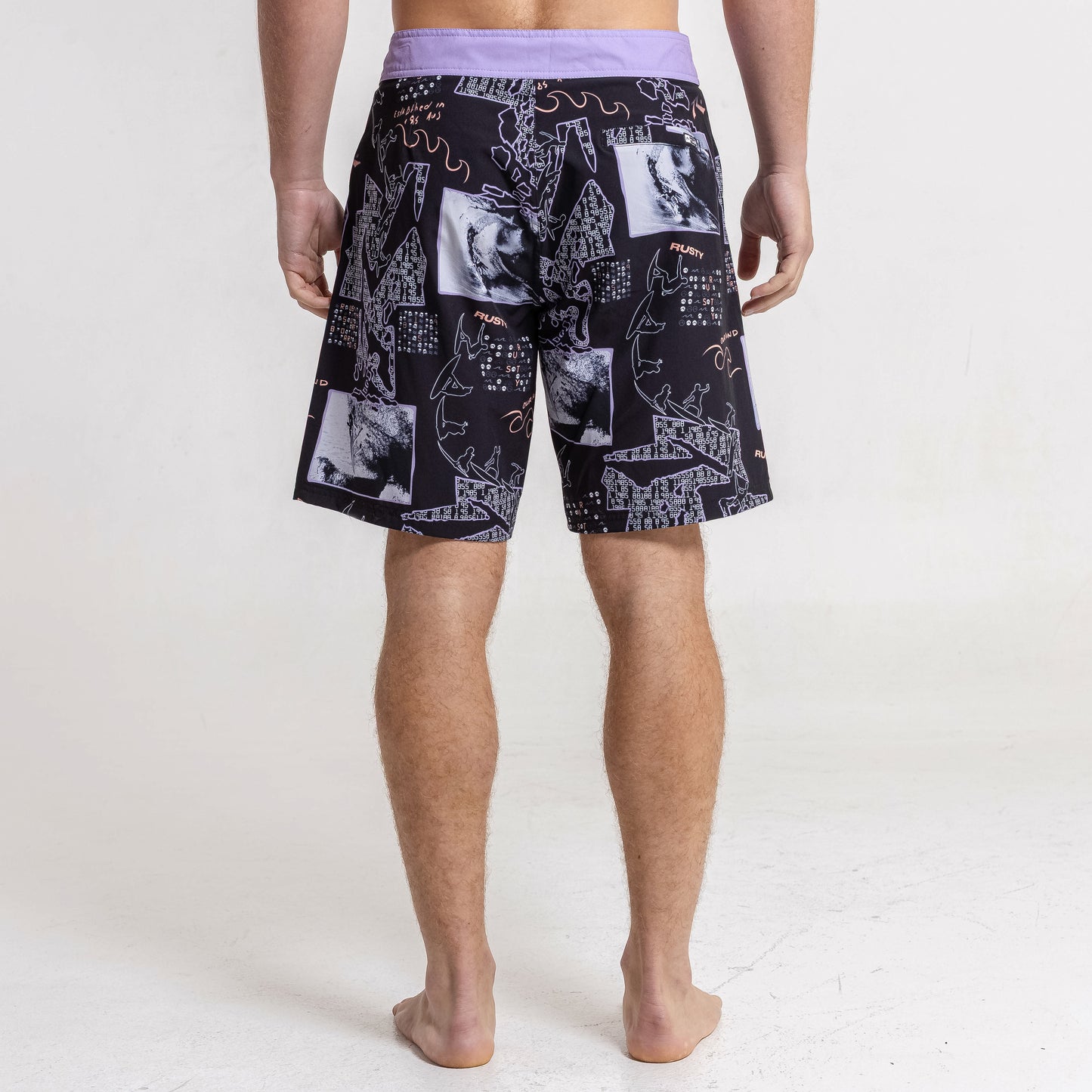 Short Rusty Surf Night Bs Fullprint