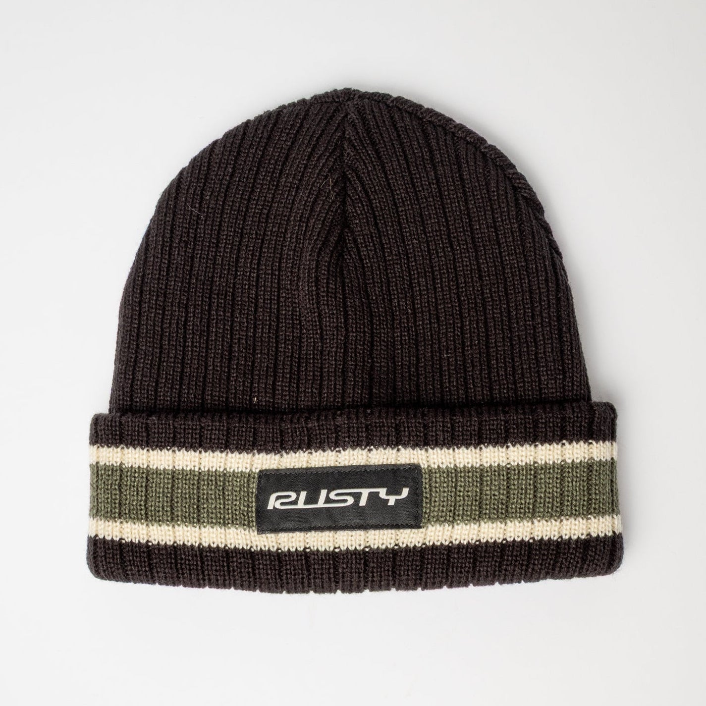 Gorro Lana Rusty Bones Reversible Beanie Black