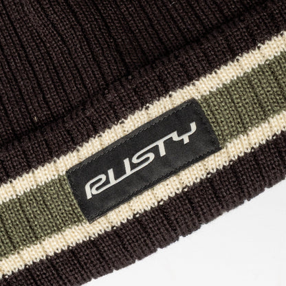 Gorro Lana Rusty Bones Reversible Beanie Black