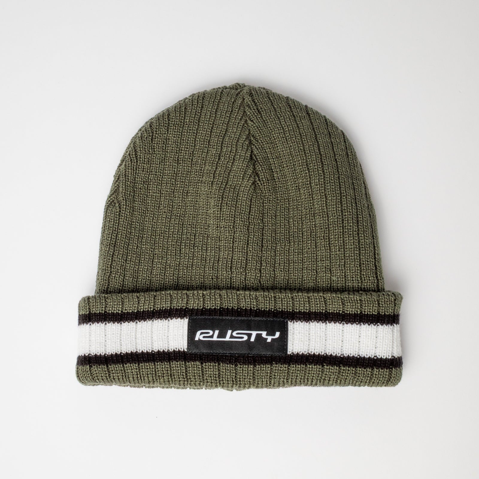 Gorro Lana Rusty Bones Reversible Beanie Shadow Army