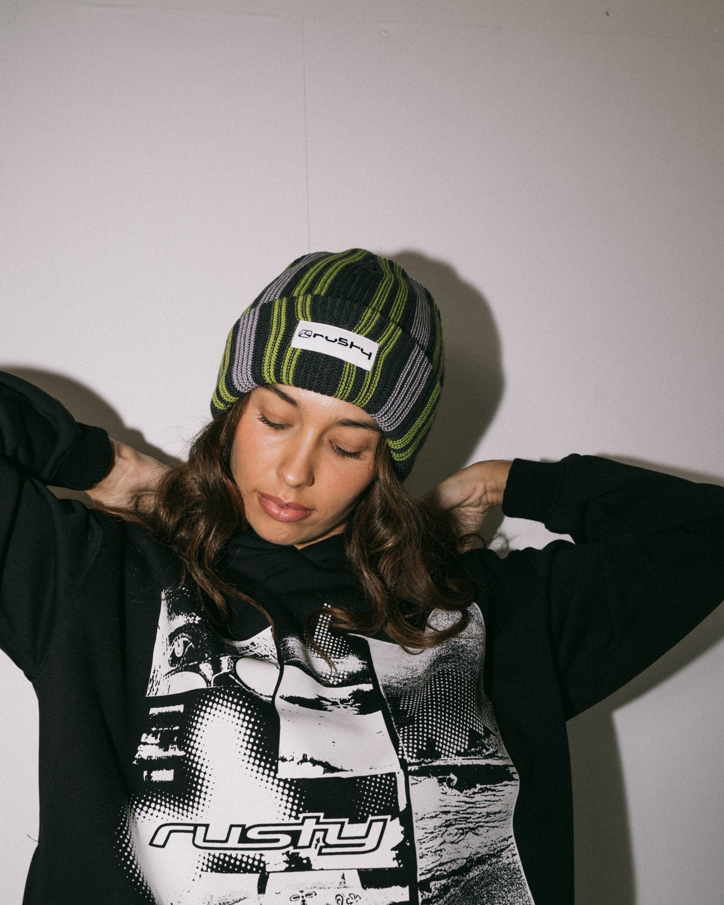 Gorro Lana Rusty Breaker Stripe Beanie* Carbon