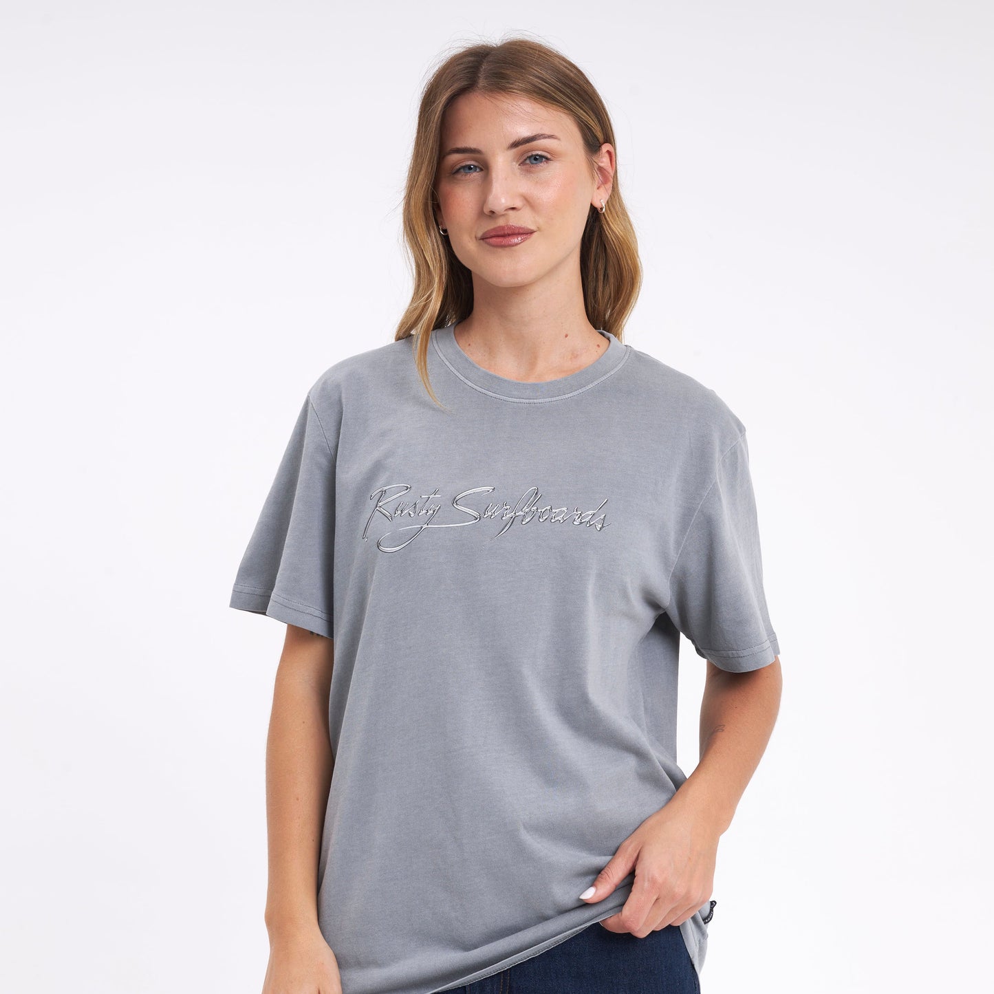 Remera Mc Rusty Bright Rusty Signature Tee Ld Grey