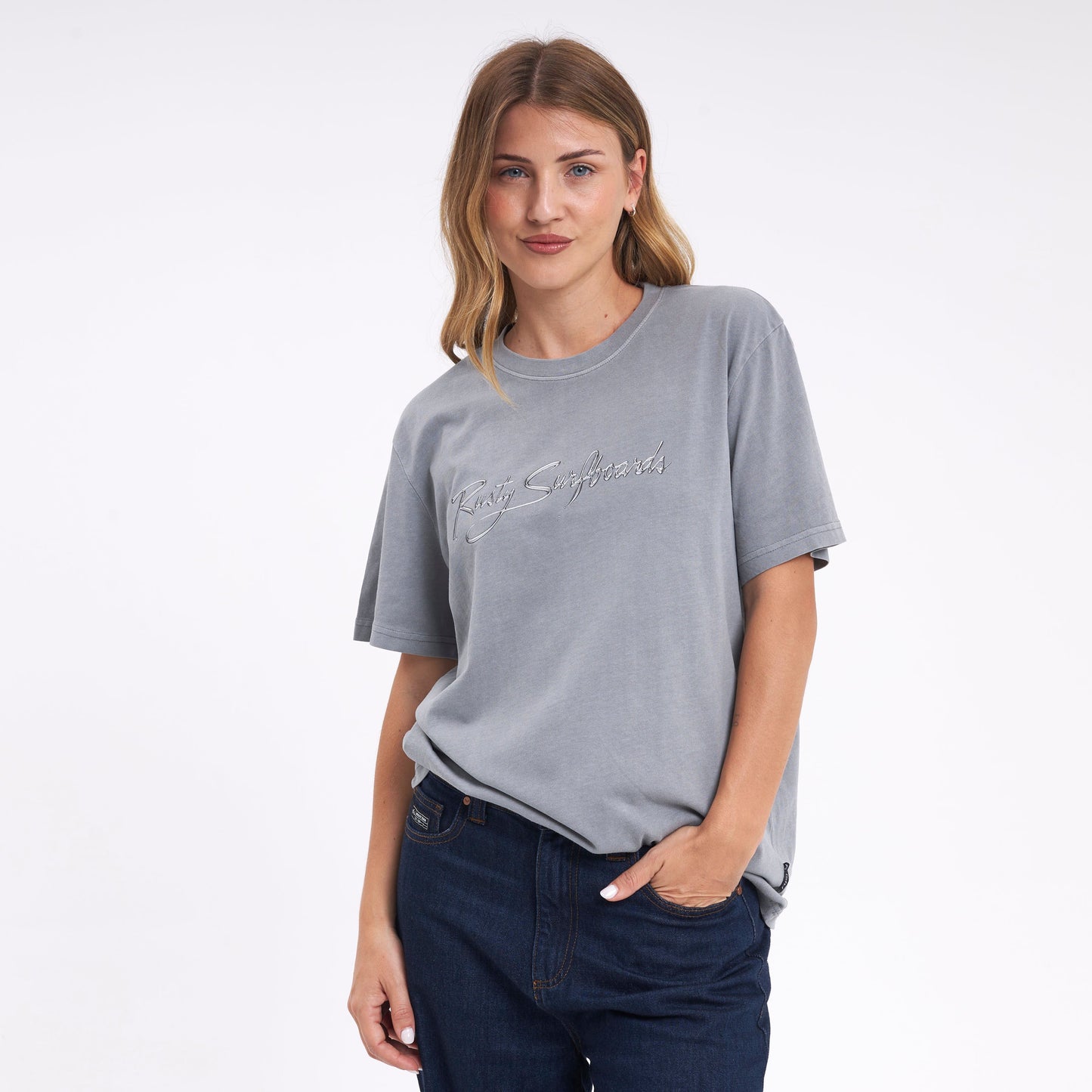 Remera Mc Rusty Bright Rusty Signature Tee Ld Grey
