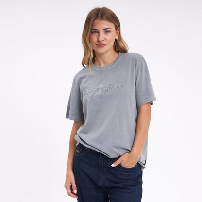 Remera Mc Rusty Bright Rusty Signature Tee Ld Grey