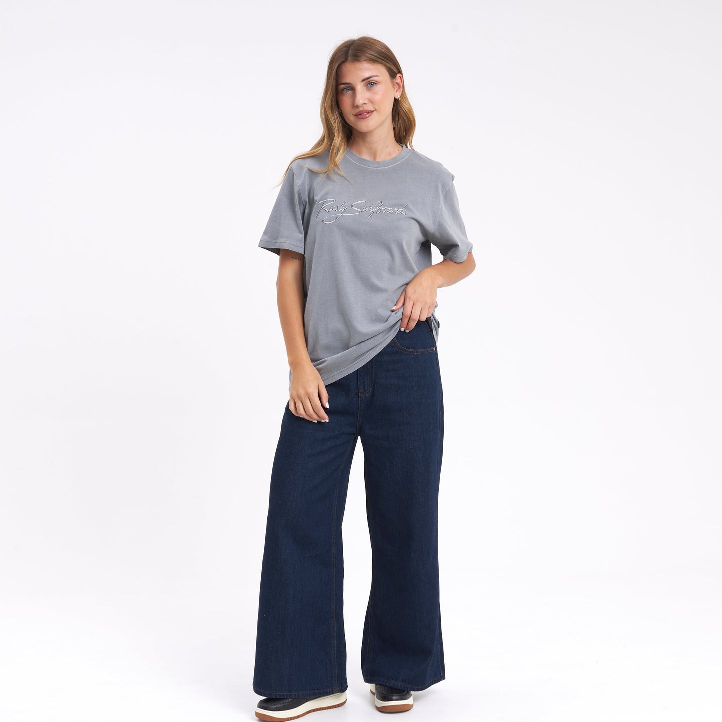 Remera Mc Rusty Bright Rusty Signature Tee Ld Grey
