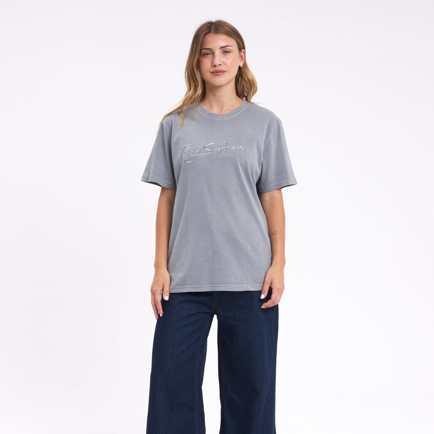 Remera Mc Rusty Bright Rusty Signature Tee Ld Grey
