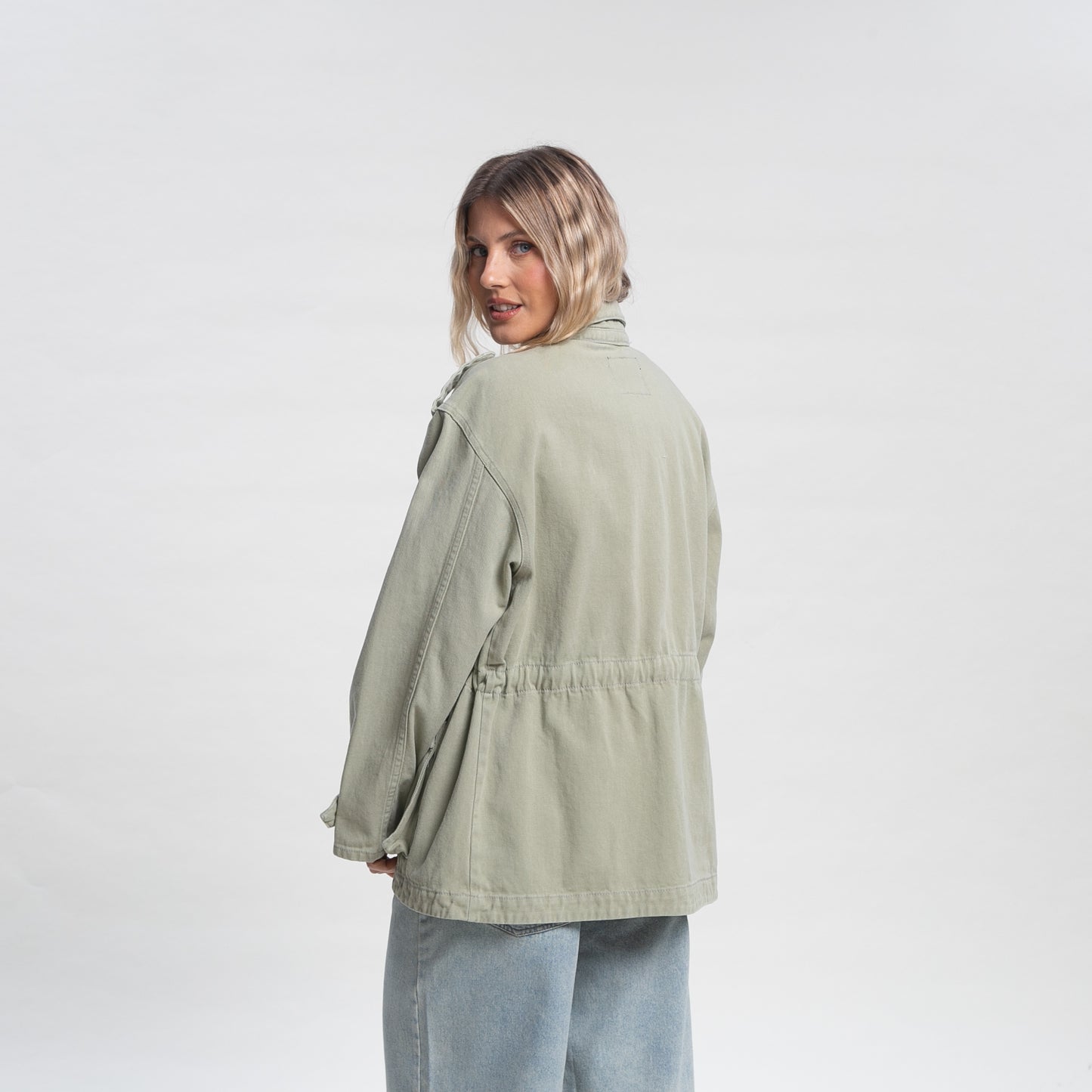 Campera Liviana Rusty Brooks Safari Washed Army