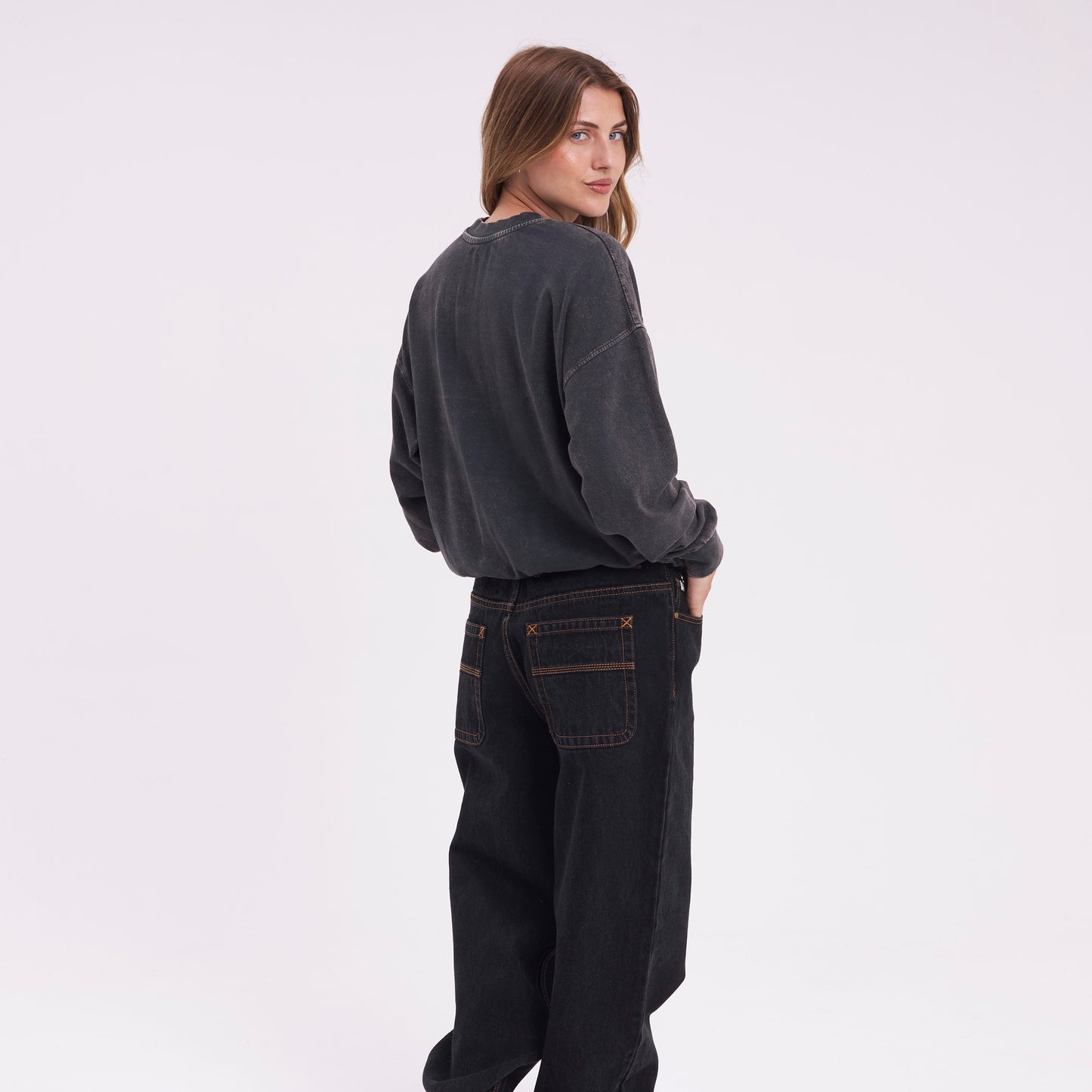 Buzo Rusty Caliway Diy Crew Ld Washed Black