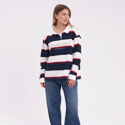 Buzo Rusty Cali Polo Crew Ld Navy