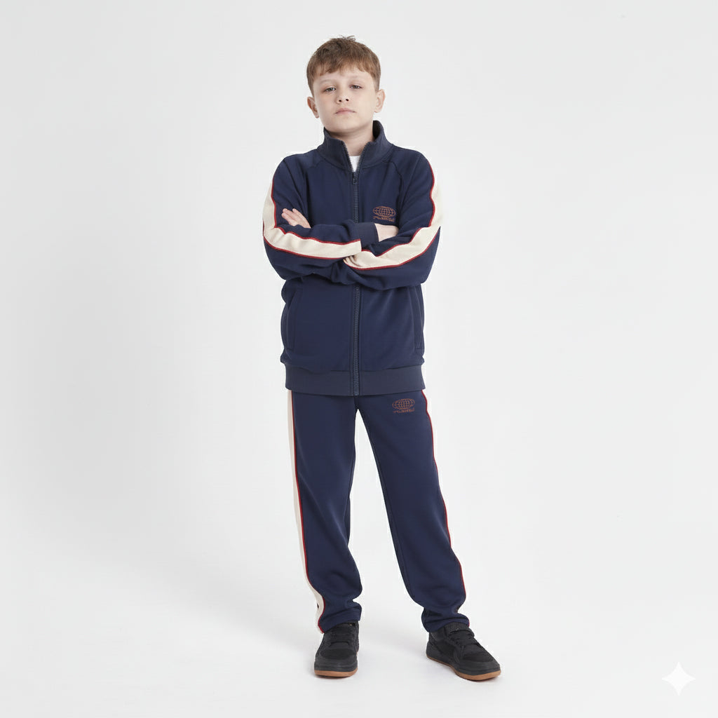 Campera canguro Rusty Lykke Zip Hood Jr Navy