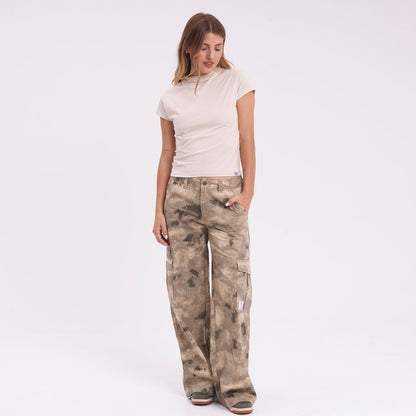 Pantalon Rusty Camoozy Low Rise Cargo Pant Camo