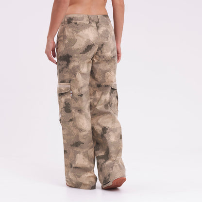 Pantalon Rusty Camoozy Low Rise Cargo Pant Camo