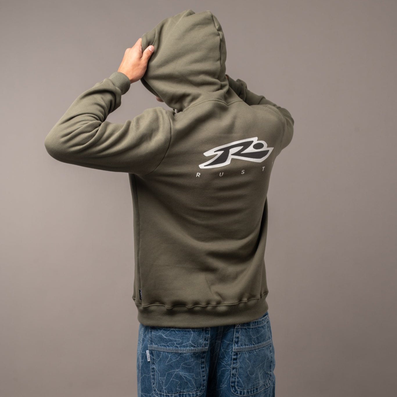 Campera Canguro Rusty Registered Superbig Military Green