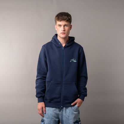 Campera Canguro Rusty Competition Navy/Green Gables
