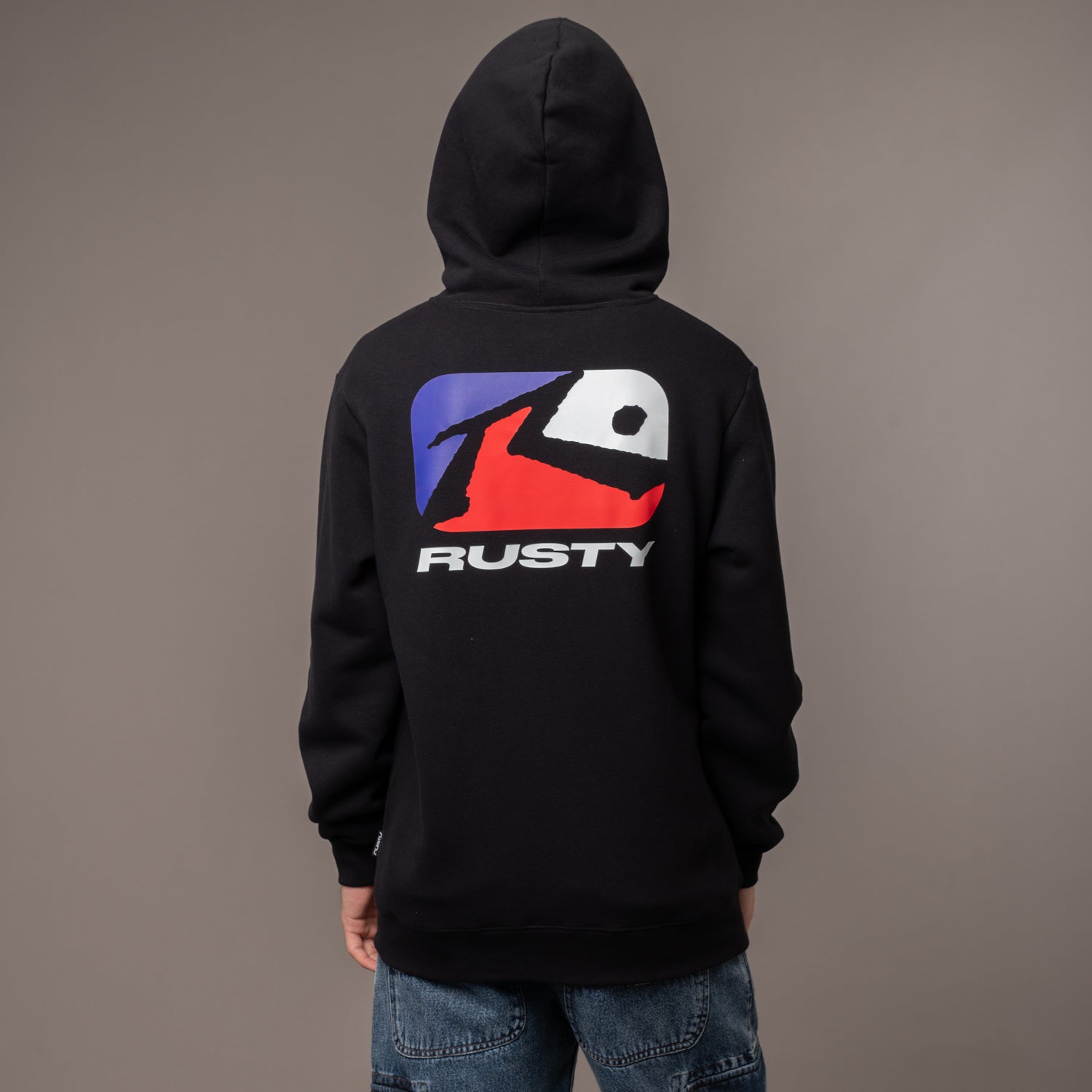 Campera Canguro Rusty Phenom Black