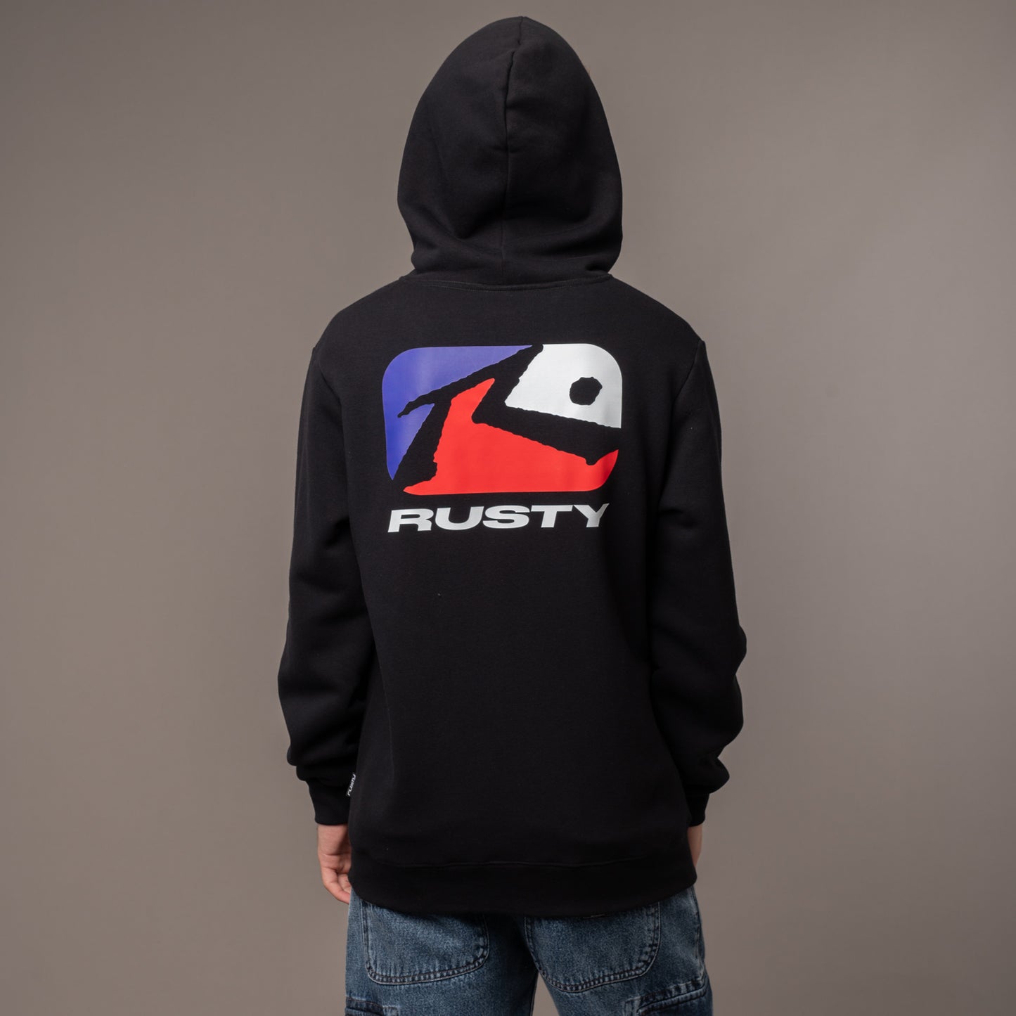 Campera Canguro Rusty Phenom Black