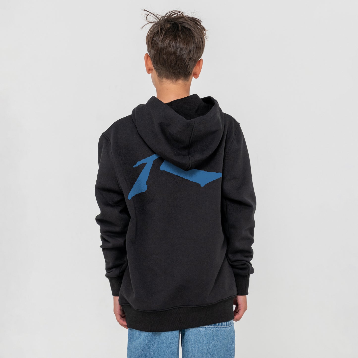 Canguro Rusty Competition Hood Jr Black/Atlantic Blue