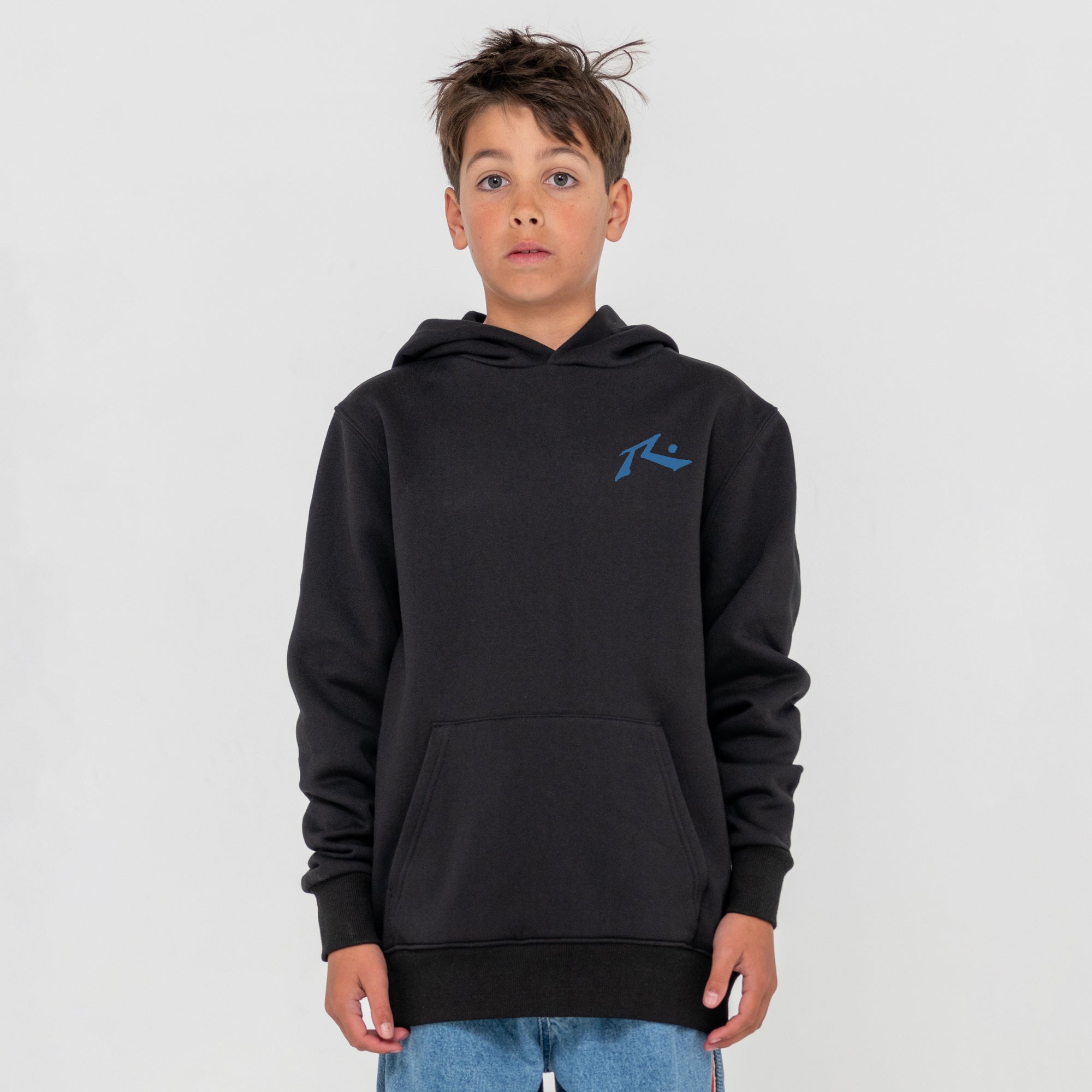 Canguro Rusty Competition Hood Jr Black/Atlantic Blue