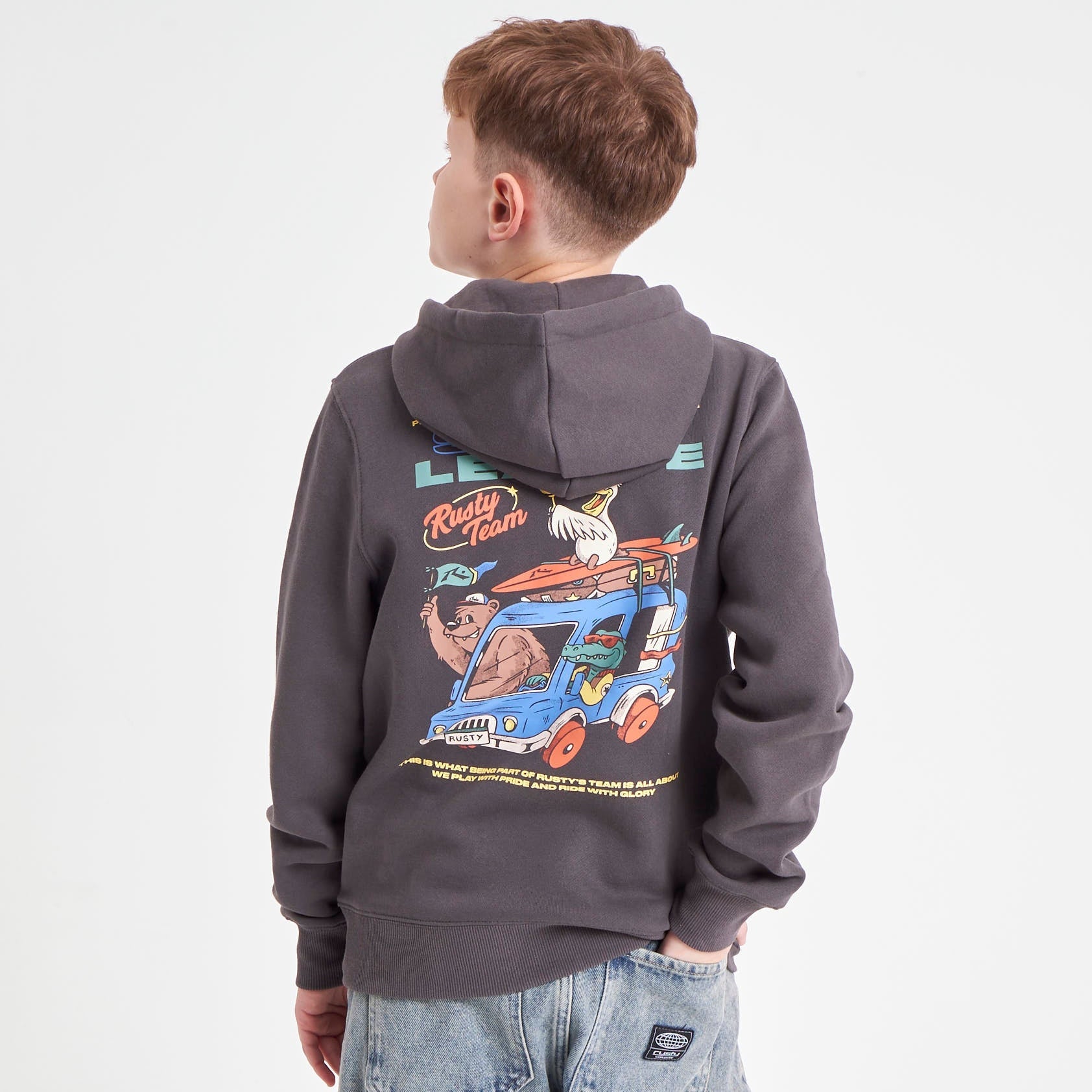 Canguro Rusty Catelo Hood Jr* Dark Grey