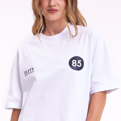 Remera Mc Rusty Chixy Crop Boxy Fit Tee Ld White
